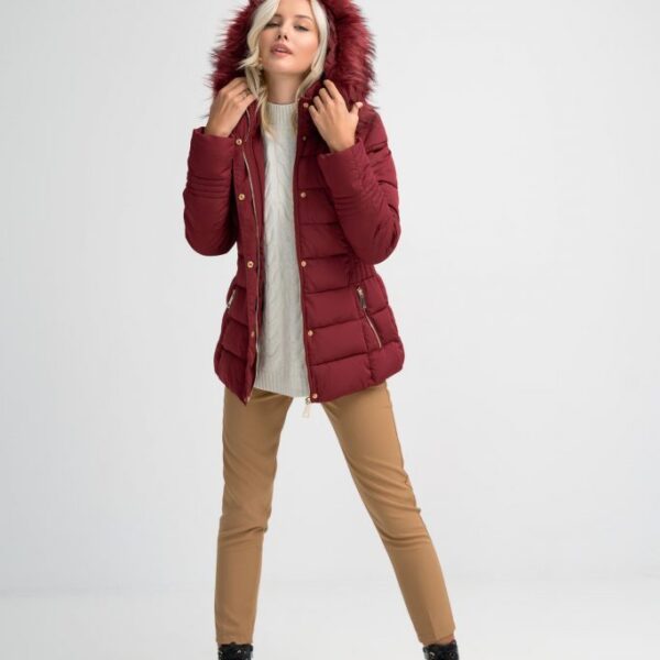 ALESANDRA COLLECTION Μπουφάν Α2005 ΜΠΟΡΝΤΩ